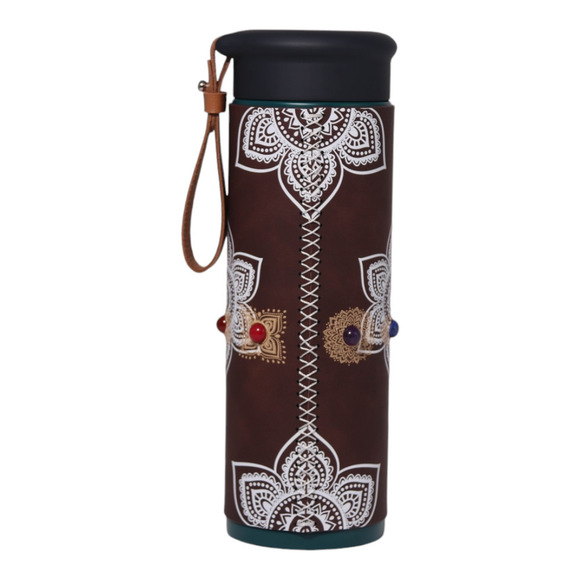 Beautiful Soul Live Life to the Fullest stainless steel water bottle w PU sleeve - Picture 5 of 12